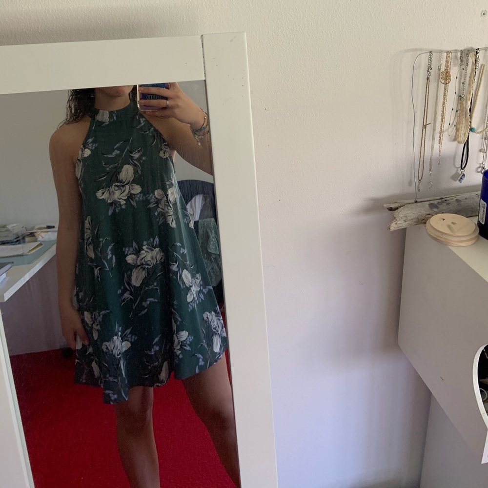 floral halter dress